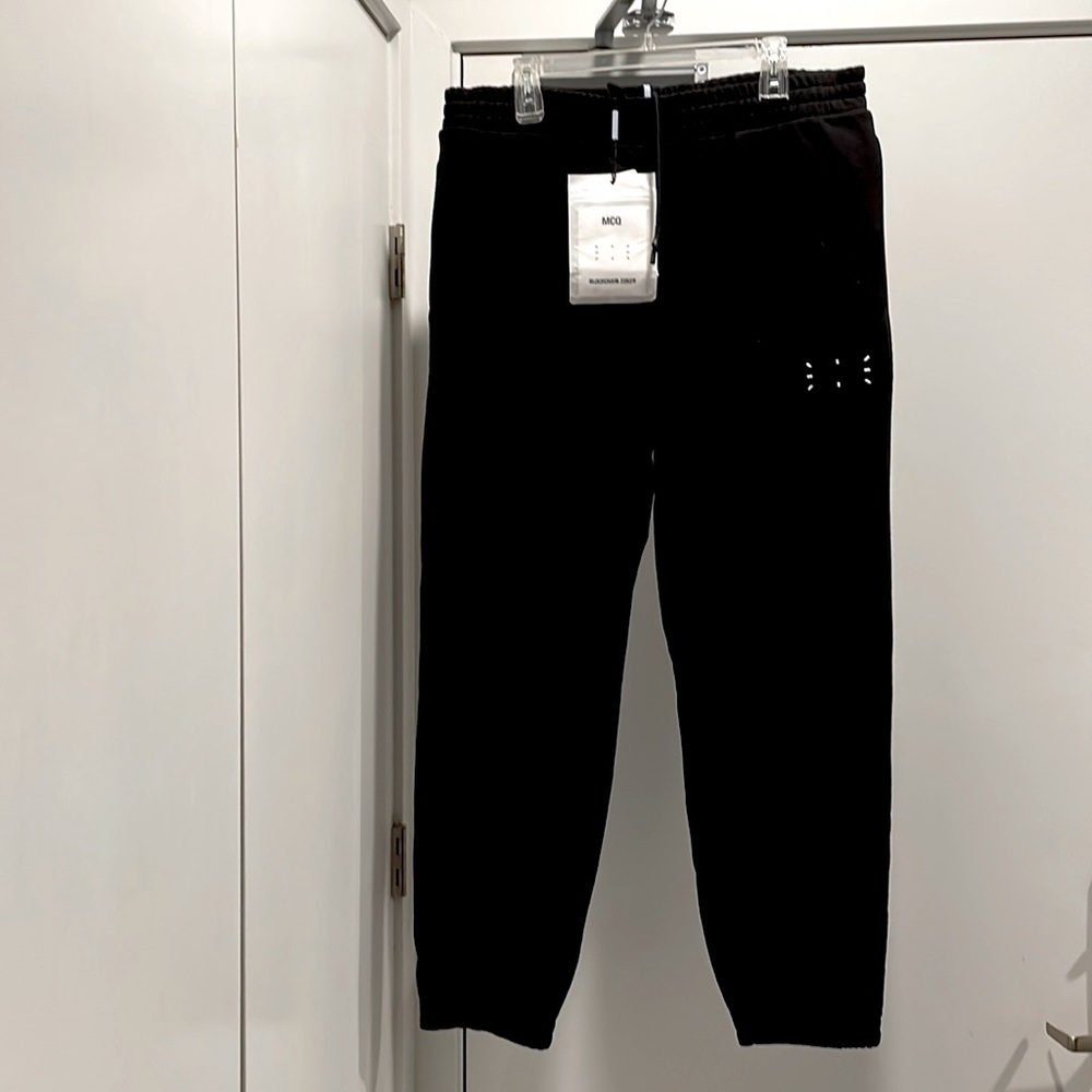 Mcq Track  pants in  “Darkest Black”  XXL NWT from Bloomingdale’s very soft